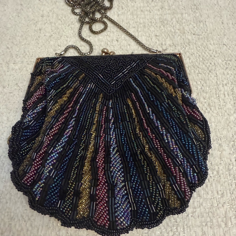 Vintage Elegant Beaded Evening Bag